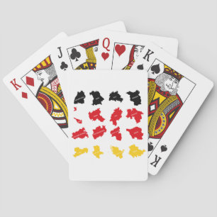 Flagga av tyska Stater Casinokort