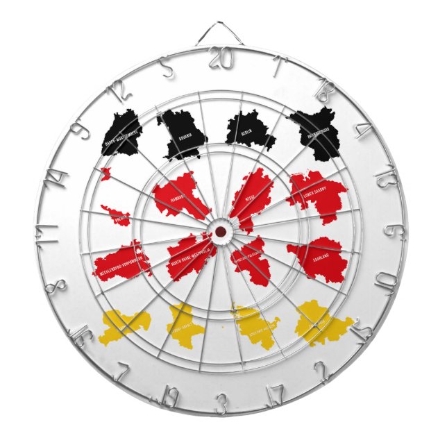 Flagga av tyska Stater Darttavla (Framsidan)
