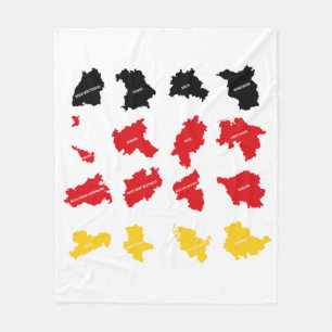 Flagga av tyska Stater Fleecefilt