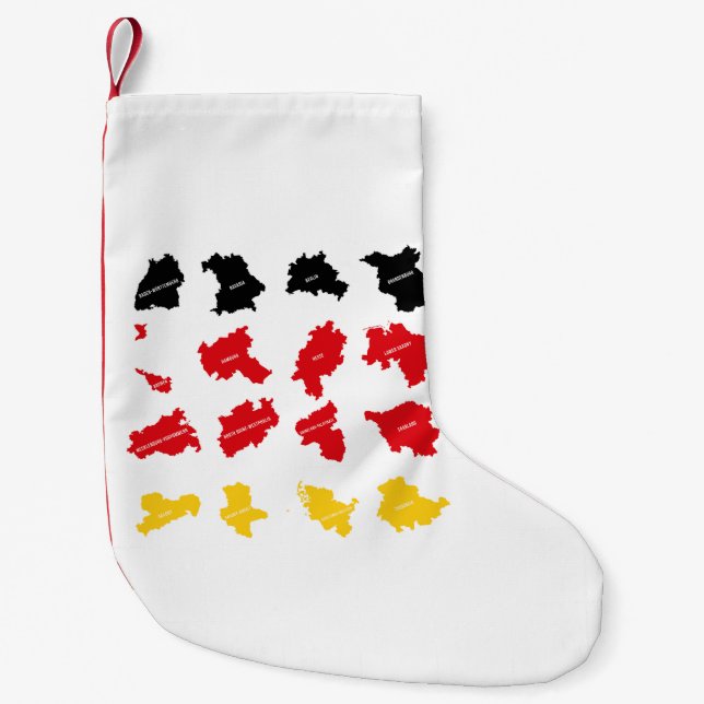 Flagga av tyska Stater Liten Julstrumpa (Framsidan)