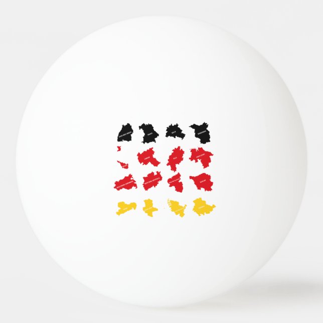 Flagga av tyska Stater Pingisboll (Framsidan)