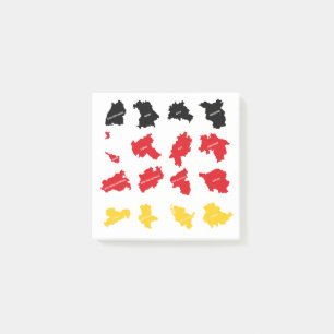 Flagga av tyska Stater Post-it Block
