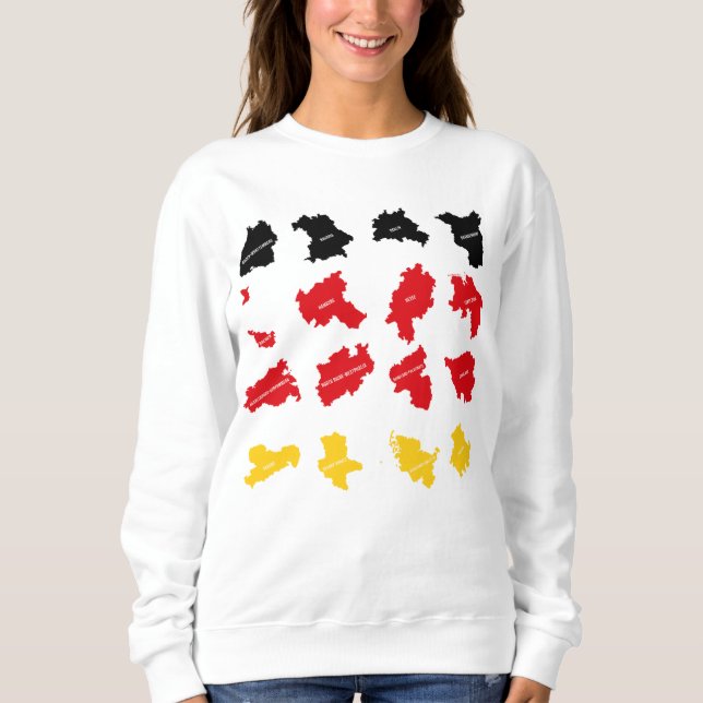 Flagga av tyska Stater T Shirt (Framsida)