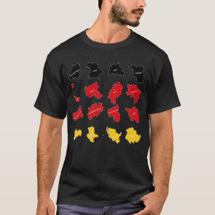 Flagga av tyska Stater T Shirt