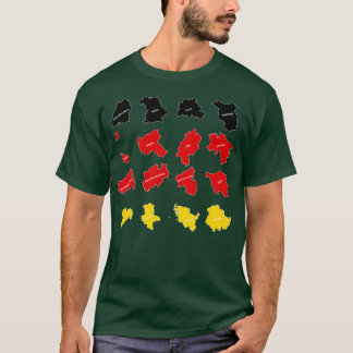 Flagga av tyska Stater T Shirt