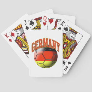 Flagga av tyskland fotbollboll spel kort