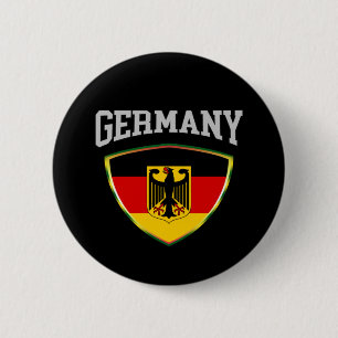 Flagga av Tyskland och emblem Knapp