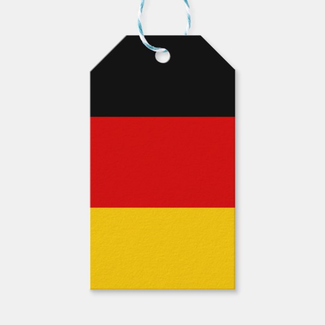 Flagga av Tyskland (Tyskland) Presentetikett (Framsidan)