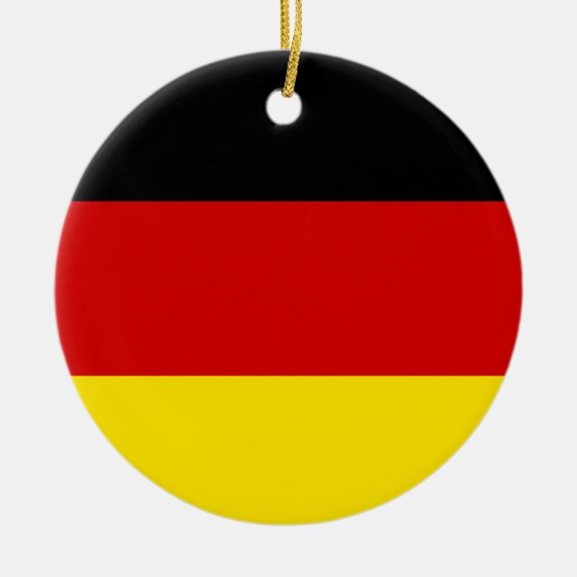 Flagga av Tysklandet Julgransprydnad Keramik (Framsidan)