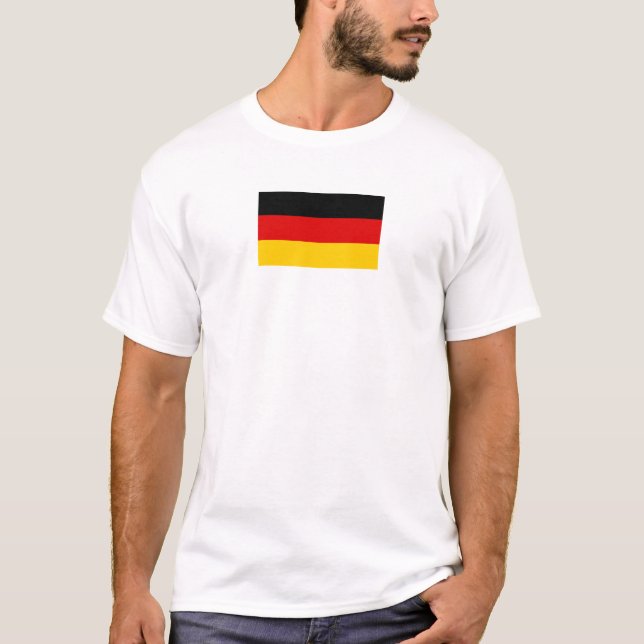 Flagga av Tysklandet T Shirt (Framsida)
