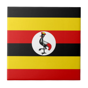 Flagga av Uganda Ceramic Tile Kakelplatta