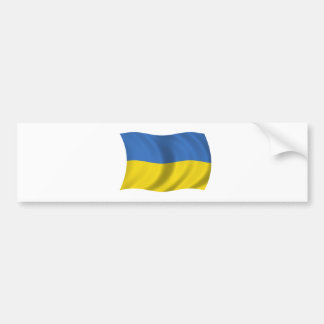 Flagga av Ukraina Bildekal