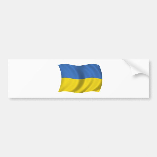 Flagga av Ukraina Bildekal (Framsidan)