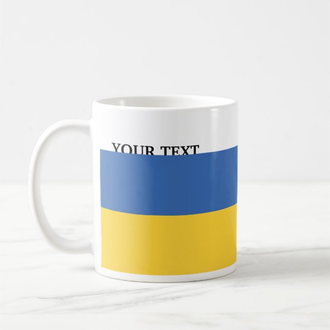 Flagga av Ukraina Kaffemugg (Vänster)