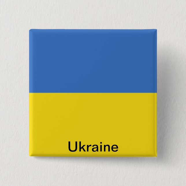 Flagga av Ukraina Knapp (Framsida)
