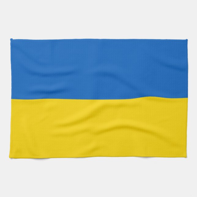Flagga av Ukraina Kökshandduk (Horisontell)