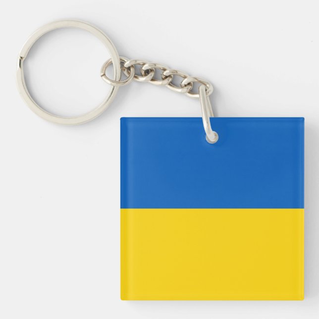 Flagga av Ukraina-nyckelkedjan (Framsidan)
