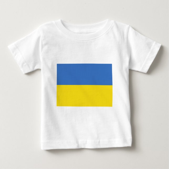Flagga av Ukraina på T-skjortor och gåvor Tee Shirt (Framsida)