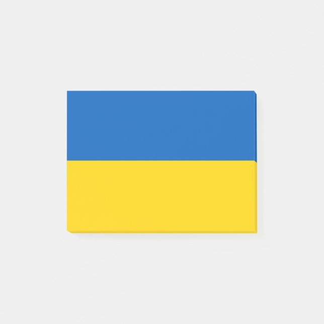 Flagga av Ukraina Postar-it® noterar Post-it Block (Framsida)