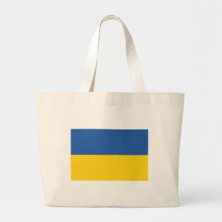 Flagga av ukrainsk knapp Tote Bag Jumbo Tygkasse