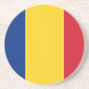 Flagga av Underlägg Rumänien Sandsten