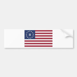 Flagga av understödjaamerikanrevolutionen bildekal