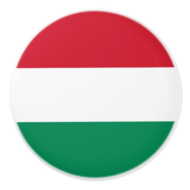 Flagga av Ungerns keramiska knob Knopp (Framsidan)