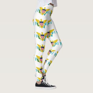 Flagga av United States Virgin Islands Leggings