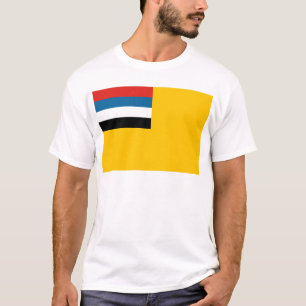 Flagga av väldet av Manchukuo 滿洲國; 满洲 Tee Shirt