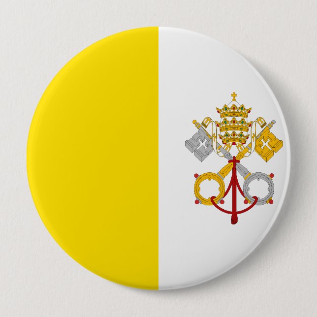 Flagga av Vatican City Knapp (Framsida)