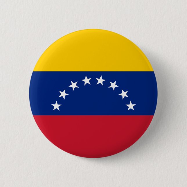 Flagga av Venezuela - Bandera Venezolana Knapp (Framsida)