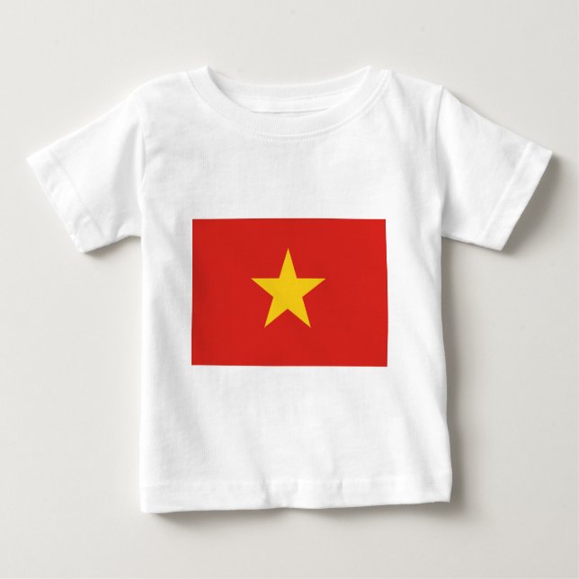 Flagga av Vietnam - Quốc kỳ Việt Nam T Shirt (Framsida)