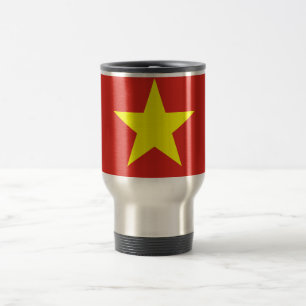 Flagga av Vietnam reser/pendlaremuggen Resemugg