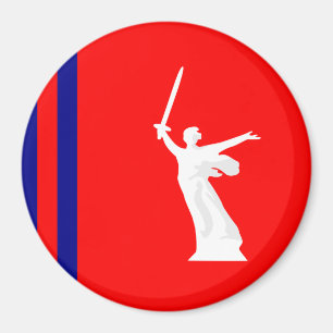 Flagga av Volgograd oblast Magnet