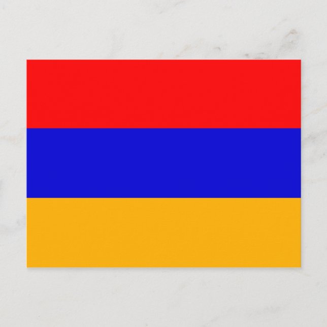 Flagga av vykort för Armenien (Framsida)