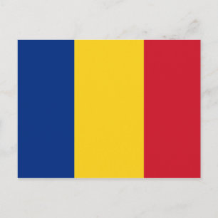 Flagga av vykort för Rumänien