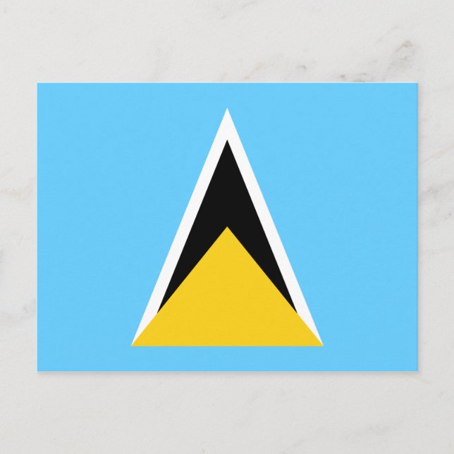 Flagga av vykort för Saint Lucia (Framsida)