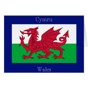 Flagga av Wales Hälsningskort