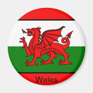 Flagga av Wales Magnet