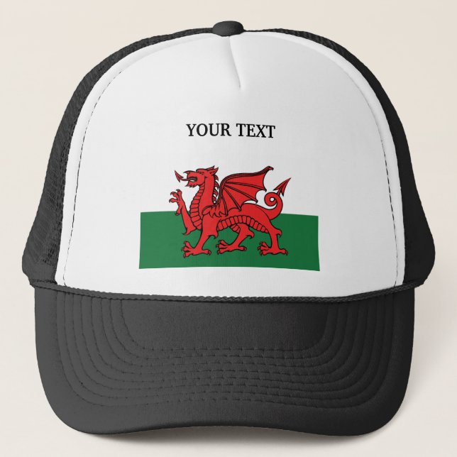 Flagga av Wales Truckerkeps (Framsida)