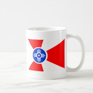 Flagga av Wichita Kansas Kaffemugg