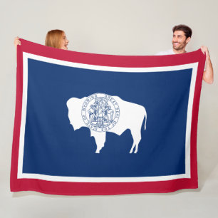 Flagga av Wyoming Fleecefilt