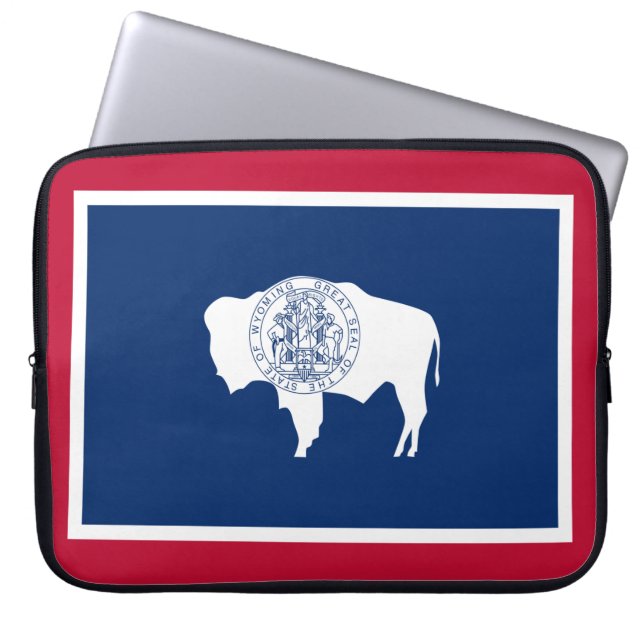 Flagga av Wyoming Laptop Fodral (Framsidan)