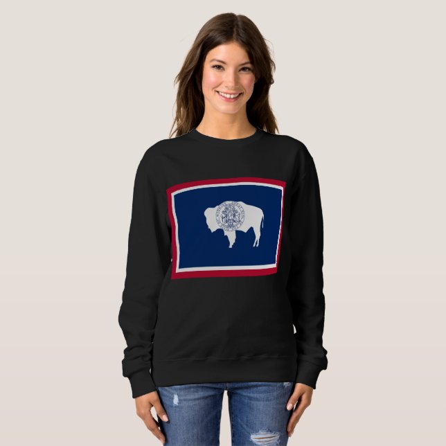 Flagga av Wyoming T Shirt (Hel framsida)