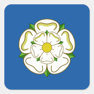 Flagga av Yorkshire Fyrkantigt Klistermärke