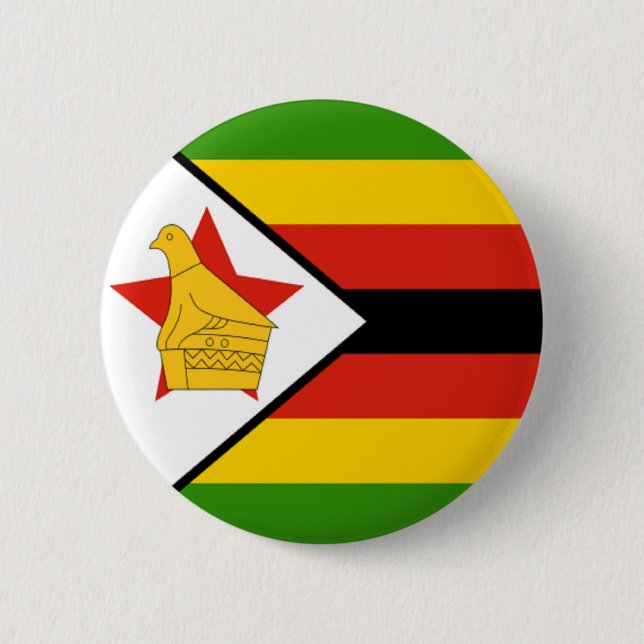 Flagga av Zimbabwe Knapp (Framsida)