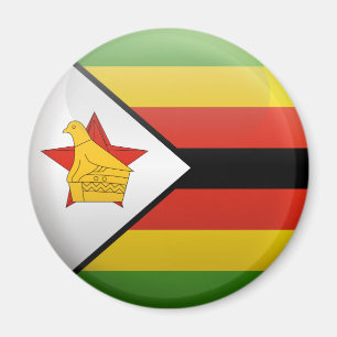 Flagga av Zimbabwe Magnet