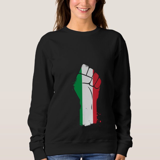 Flagga Avsluta signering av italiensk Italien T Shirt (Framsida)