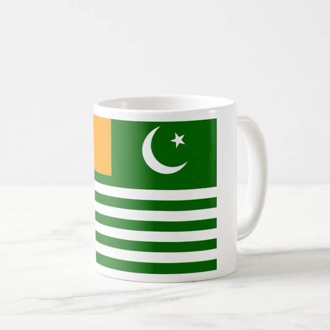Flagga Azad Kashmir Kaffemugg (Framsida höger)