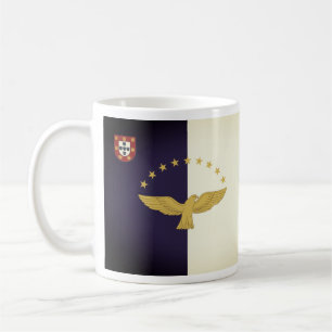 Flagga Azorerna, Portugal Kaffe Mugg